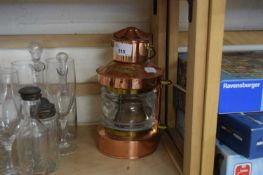 SMALL REPRODUCTION COPPER SHIP'S LAMP