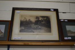 FRAMED PRINT 'GOING TO PASTURE'