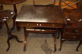 MAHOGANY DROP LEAF SOFA STYLE TABLE, 69CM WIDE