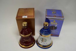 BELLS SCOTCH WHISKY LIMITED EDITION, CHRISTMAS 1999 DECANTER AND QUEEN ELIZABETH THE QUEEN MOTHER