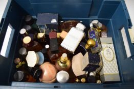 BOX OF VARIOUS PERFUME BOTTLES