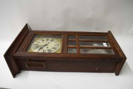 EARLY 20TH CENTURY OAK CASED WALL CLOCK