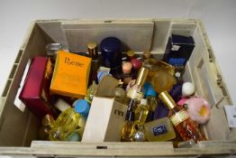 BOX VARIOUS BOTTLES OF PERFUME