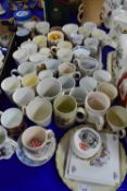 QUANTITY OF COMMEMORATIVE CHINA MUGS, VARIOUS DATES AND COMMEMORATIONS, (QTY)