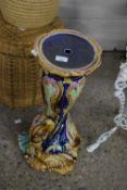 VICTORIAN MAJOLICA TYPE JARDINIERE STAND