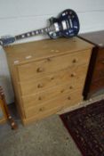 MODERN PINE FOUR DRAWER CHEST, 93CM WIDE