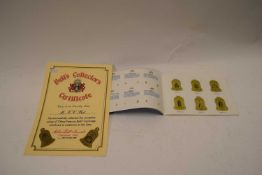 ALBUM 'BELLS COLLECTORS CERTIFICATES - OTHER FAMOUS BELLS', PRODUCED BY ARTHUR BELL & SONS,