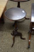 REPRODUCTION MAHOGANY WINE TABLE WITH CIRCULAR TOP AND TRIPOD BASE