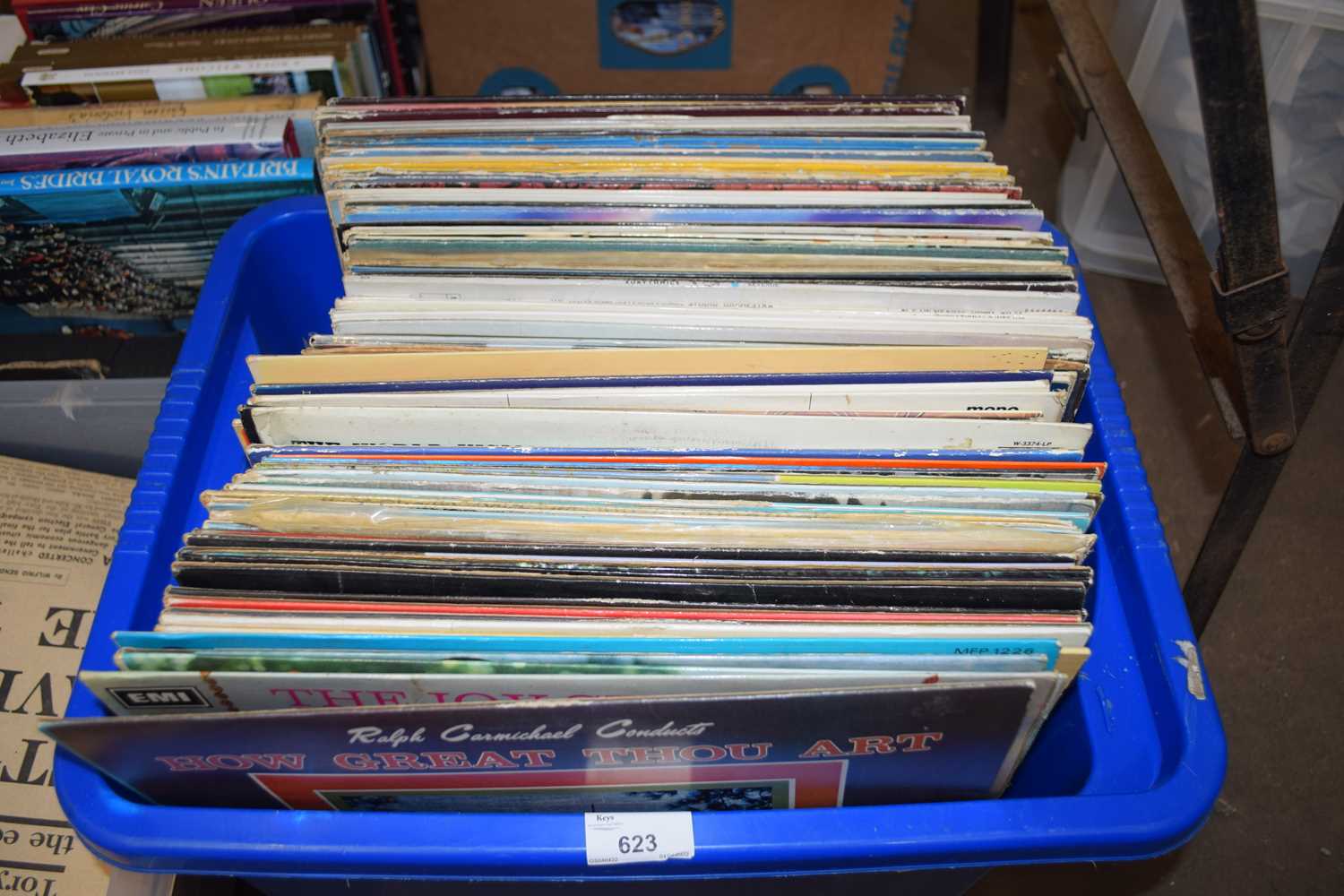 ONE BOX VARIOUS RECORDS