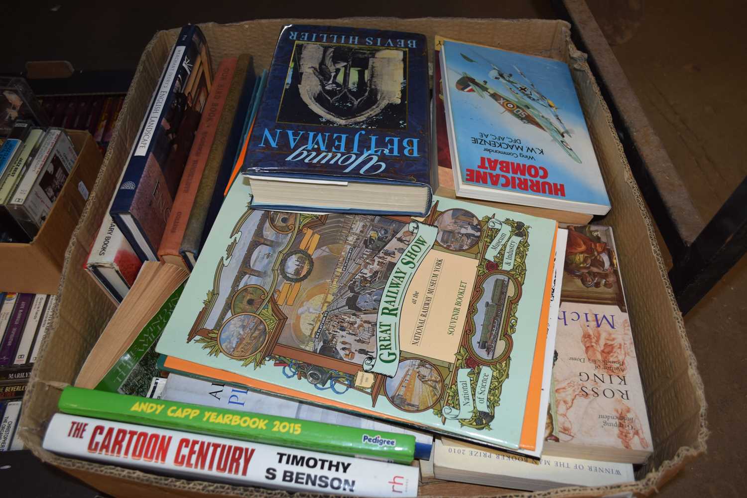 ONE BOX VARIOUS MIXED BOOKS