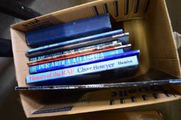 ONE BOX OF MIXED BOOKS TO INCLUDE RAF INTEREST