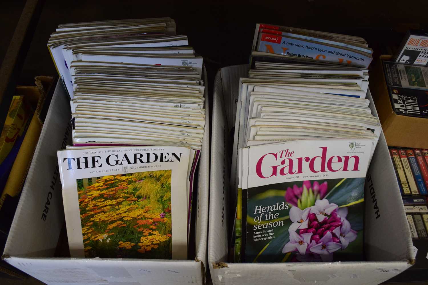 TWO BOXES OF 'THE GARDEN' MAGAZINE