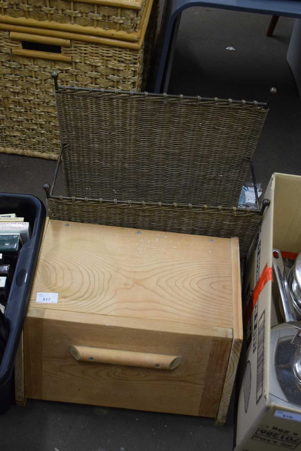 BREAD BIN AND A MAGAZINE RACK