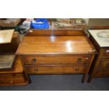 OAK TWO-DRAWER CHEST WITH RINGLET HANDLES