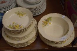 QUANTITY OF ROYAL DOULTON 'SOMERSET' PATTERN PLATES, BOWLS AND SIDE PLATES