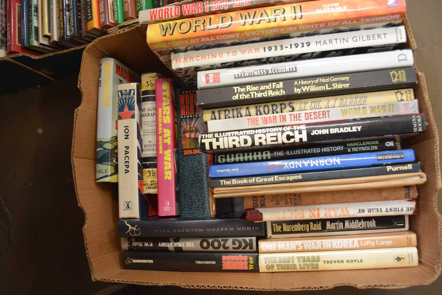 BOX OF BOOKS - WWII INTEREST