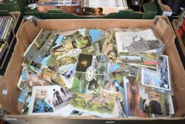 ONE BOX OF MIXED POSTCARDS