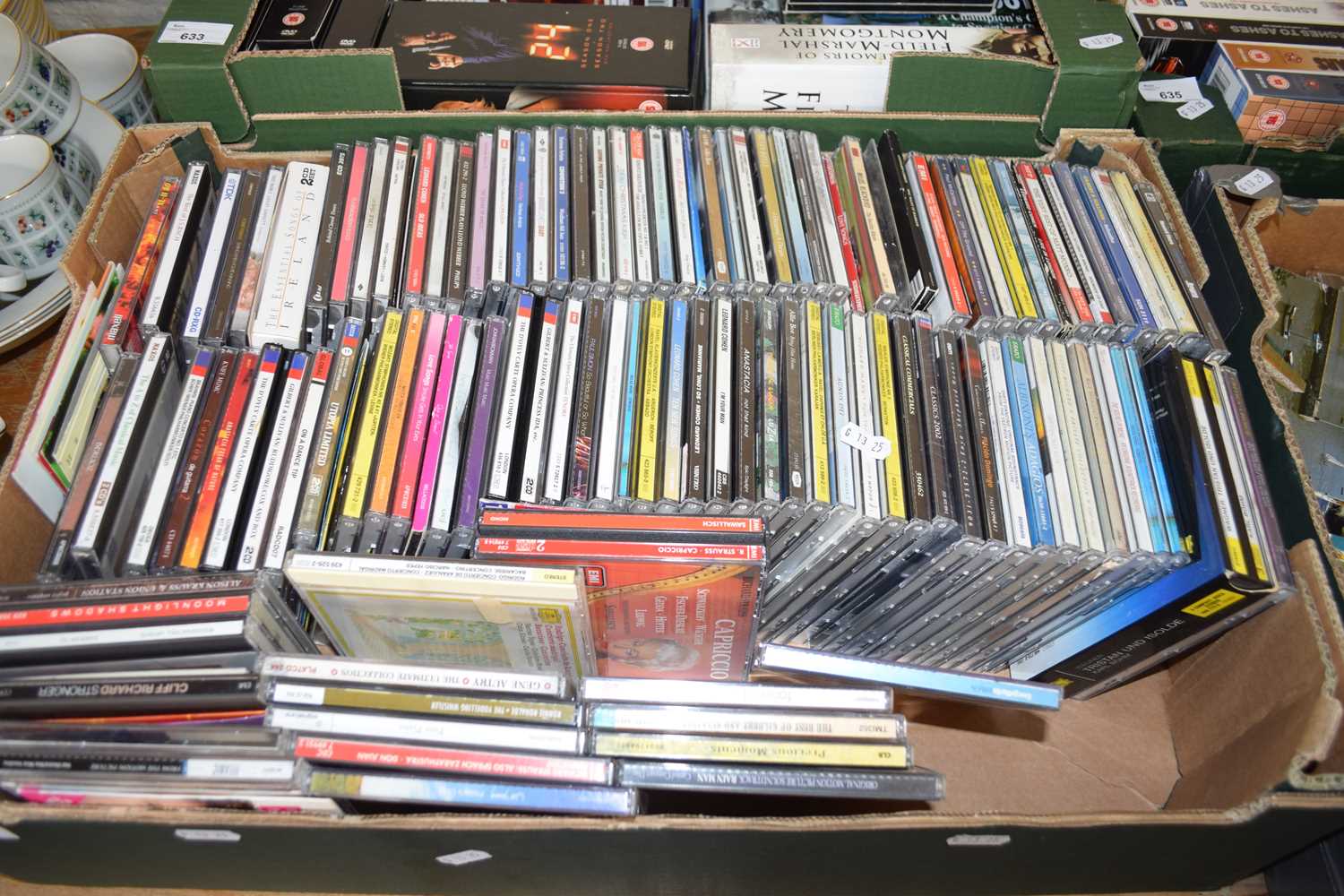 ONE BOX OF MIXED CDS
