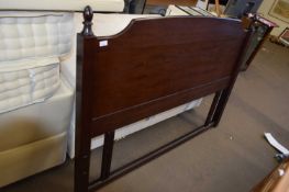 DARK WOOD DOUBLE HEADBOARD