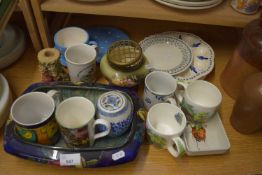 MIXED LOT VARIOUS CERAMICS, MUGS, ROSE BOWL, ETC