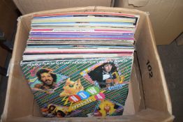 ONE BOX ASSORTED RECORDS
