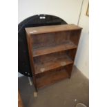 20TH CENTURY THREE SHELF BOOKCASE