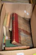 ONE BOX OF MIXED BOOKS