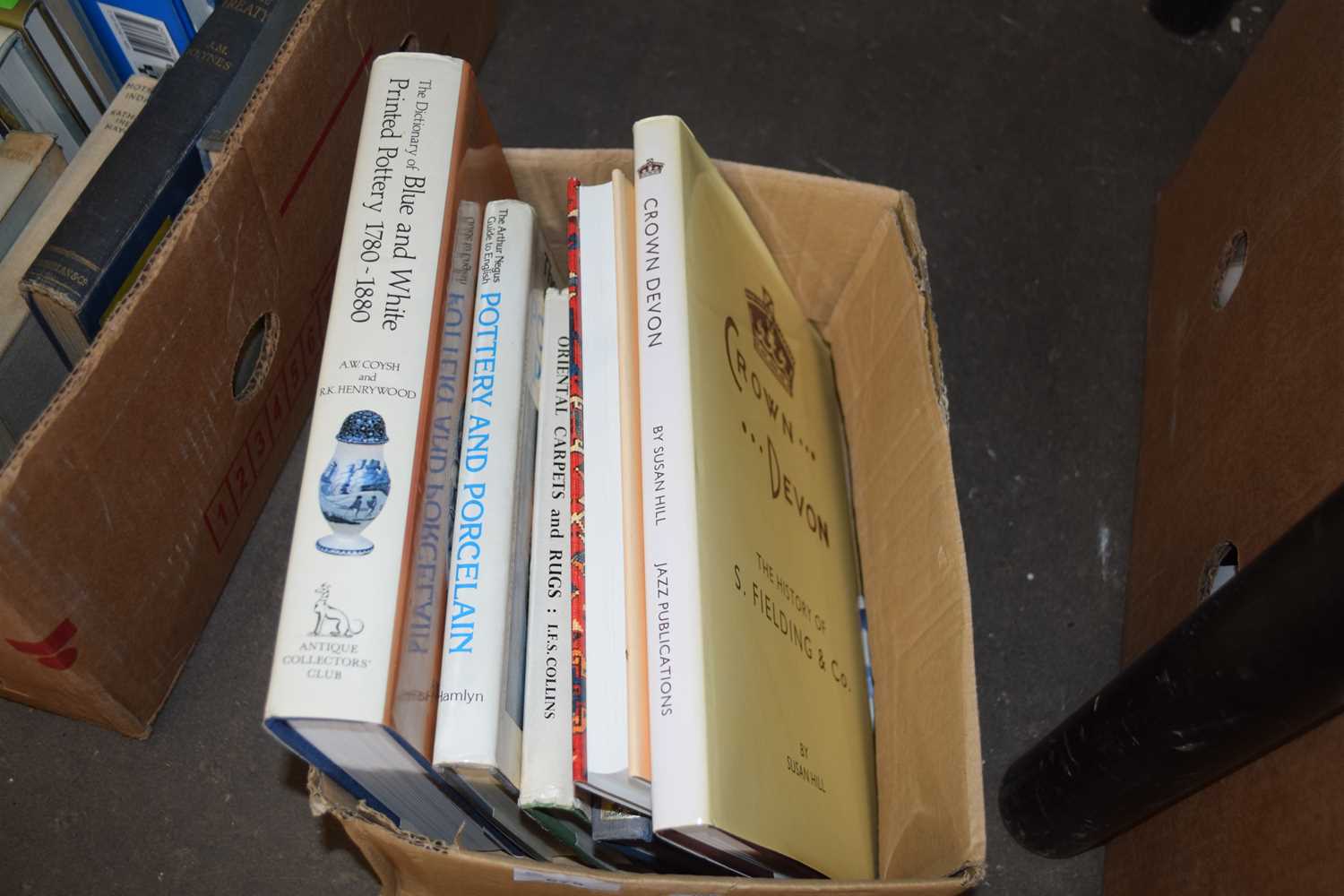 ONE BOX OF BOOKS - CERAMICS, ORIENTAL ART ETC