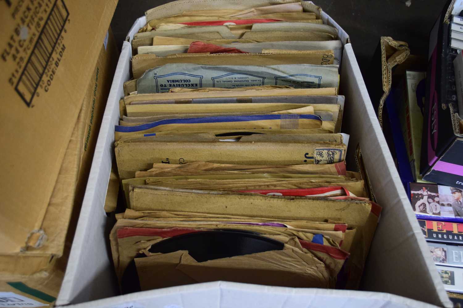 ONE BOX VARIOUS 78RPM RECORDS