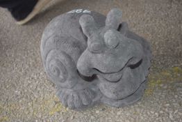 Composite model of a snail, width approx 28cm x 25cm high