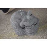 Composite model of a snail, width approx 28cm x 25cm high