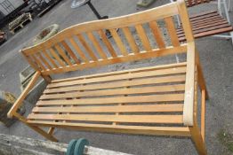 Wooden garden bench, 150cm wide