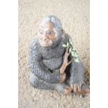 Composite statue of a gorilla, height approx 28cm