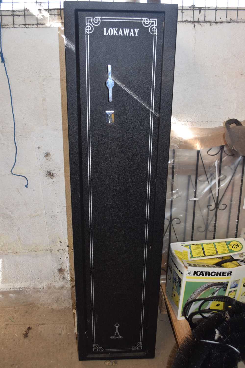 Lock away gun safe with keys