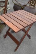 Folding garden table, height 65cm