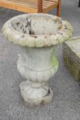 Composite garden urn/planter, height approx 65cm, width 45cm