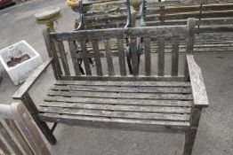 Wooden garden bench, 120cm wide