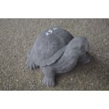 Composite garden ornament formed as a turtle, length approx 35cm, width approx 25cm