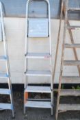 Four rung domestic step ladder