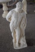 Composite garden statue of a Greek figure, height approx 60cm