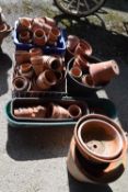 Very large quantity of terracotta pots