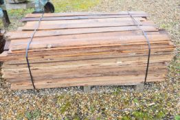 Large quantity of feather edged fencing boards, approx 160cm long