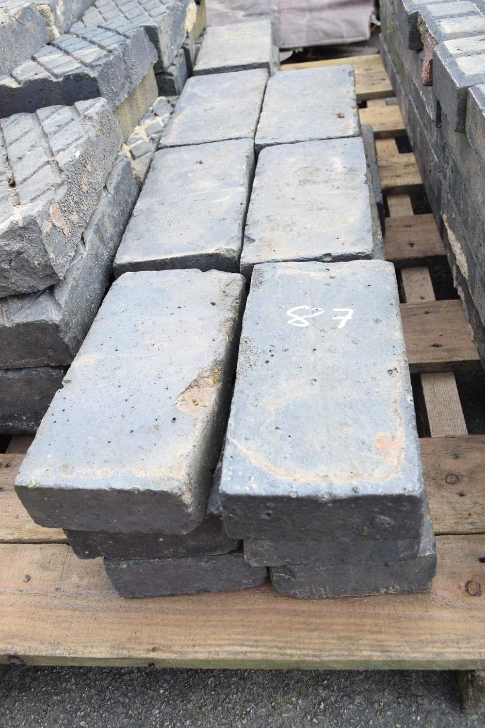 Quantity of reclaimed Staffordshire Blue Victorian pavers