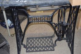 Singer sewing machine base