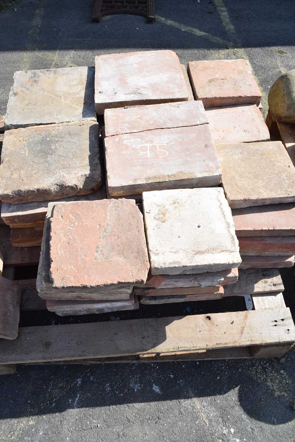 Large quantity of mixed pavers to include quarry tiles etc