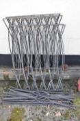 Quantity of metal railings