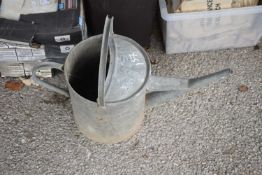 Two gallon galvanised watering can