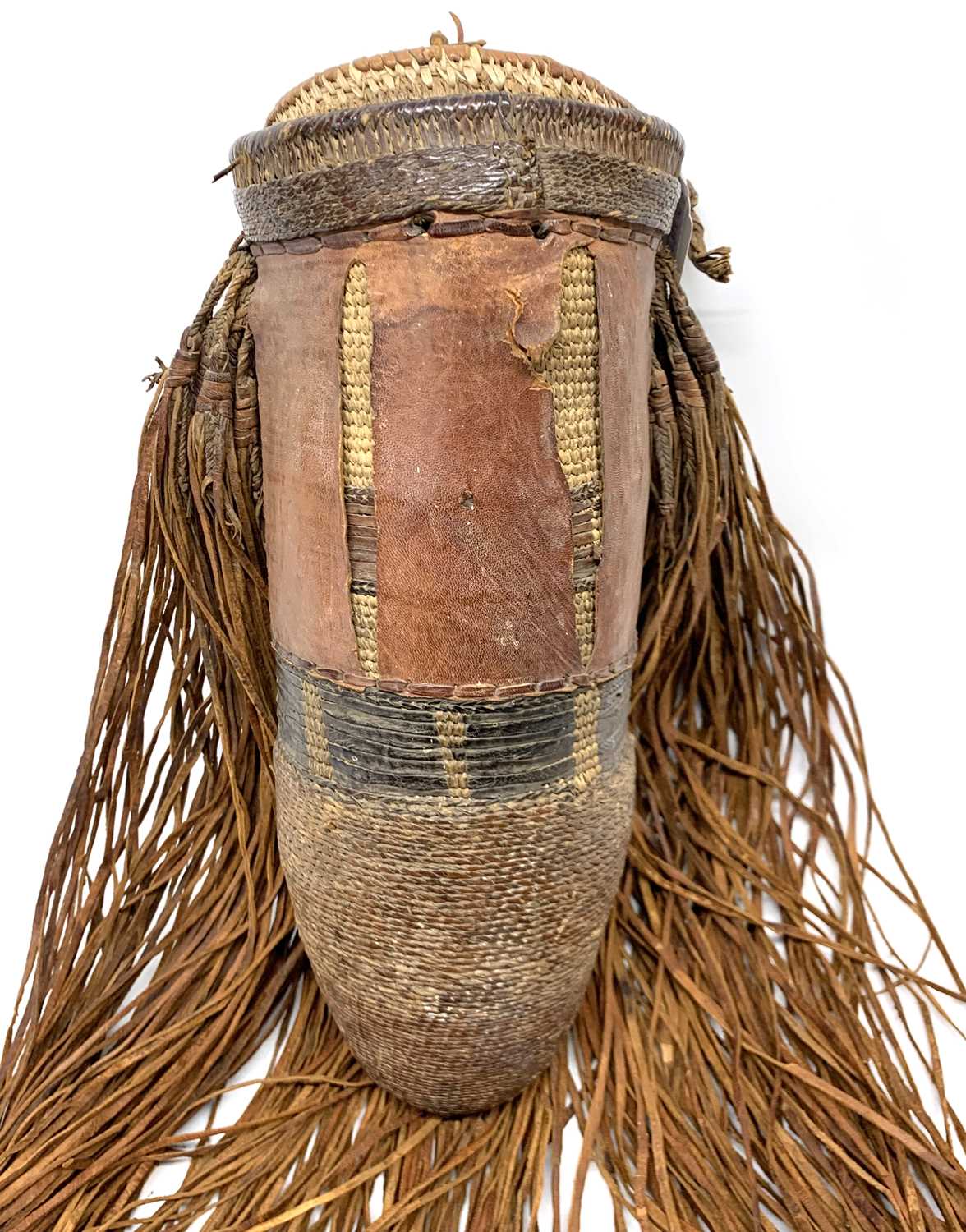 A Sudanese Shilluk jewellery basket - Image 2 of 5