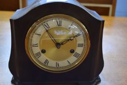 Early 20th century Smiths Bakelite cased mantel clock