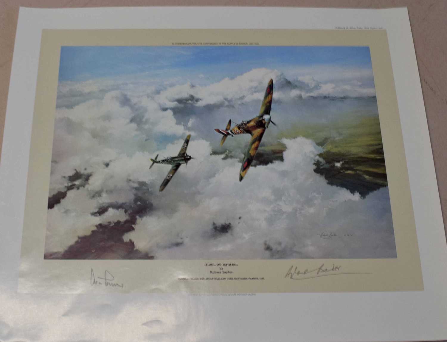 Group of limited edition aviation prints by Robert Taylor including 'Eagle Squadron Scramble', - Image 2 of 4